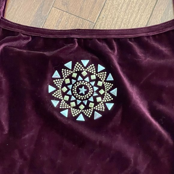 New GK Elite Sportswear Burgundy Velour Gem Dance Ballet Leotard Adult Large - Picture 5 of 15